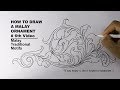 HOW TO DRAW A MALAY ORNAMENT #6th Video
