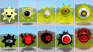 WHO WILL WIN ALL MUSTARD PHASES vs ALL MR SUN PHASES | Flatgrass Tall Garry's Mod!