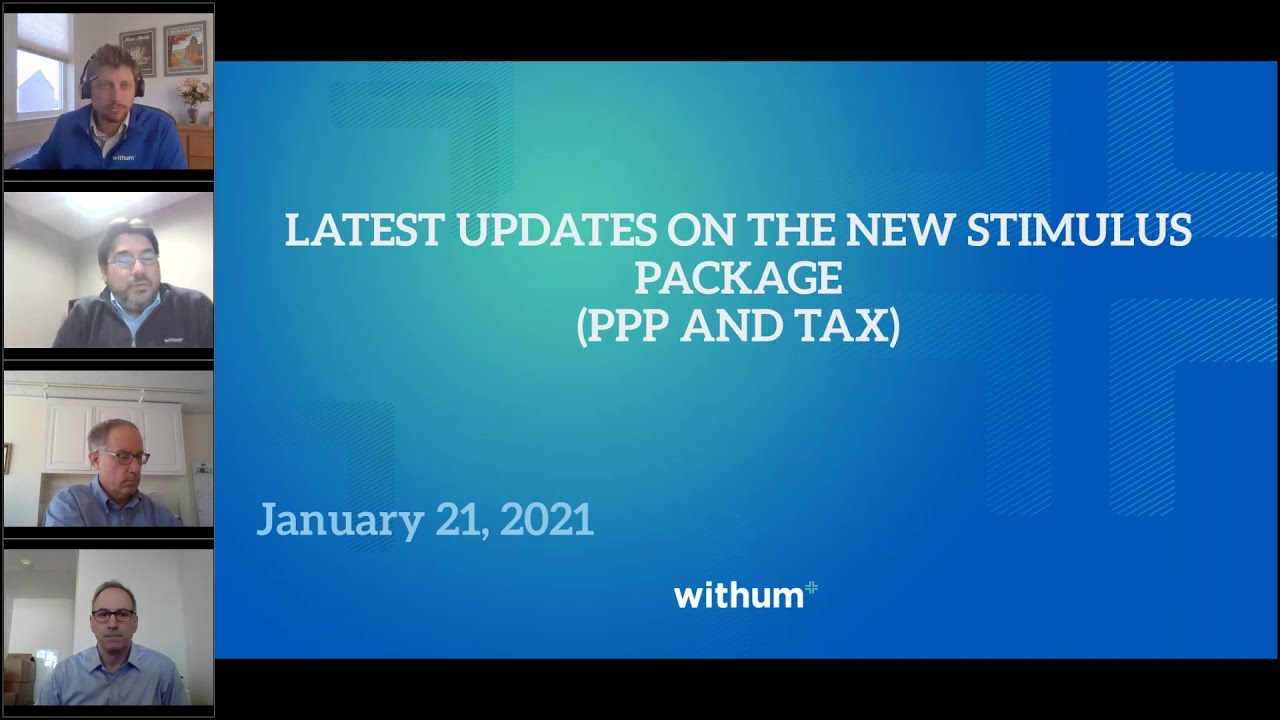 On-Demand Webinar: Latest Updates on the New Stimulus Package - YouTube