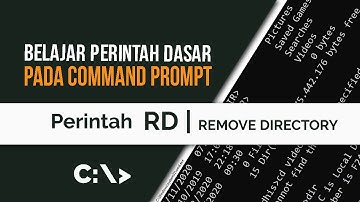 Belajar Command Prompt 40 | Perintah RD pada Command Prompt ( Menghapus Folder Lewat CMD )