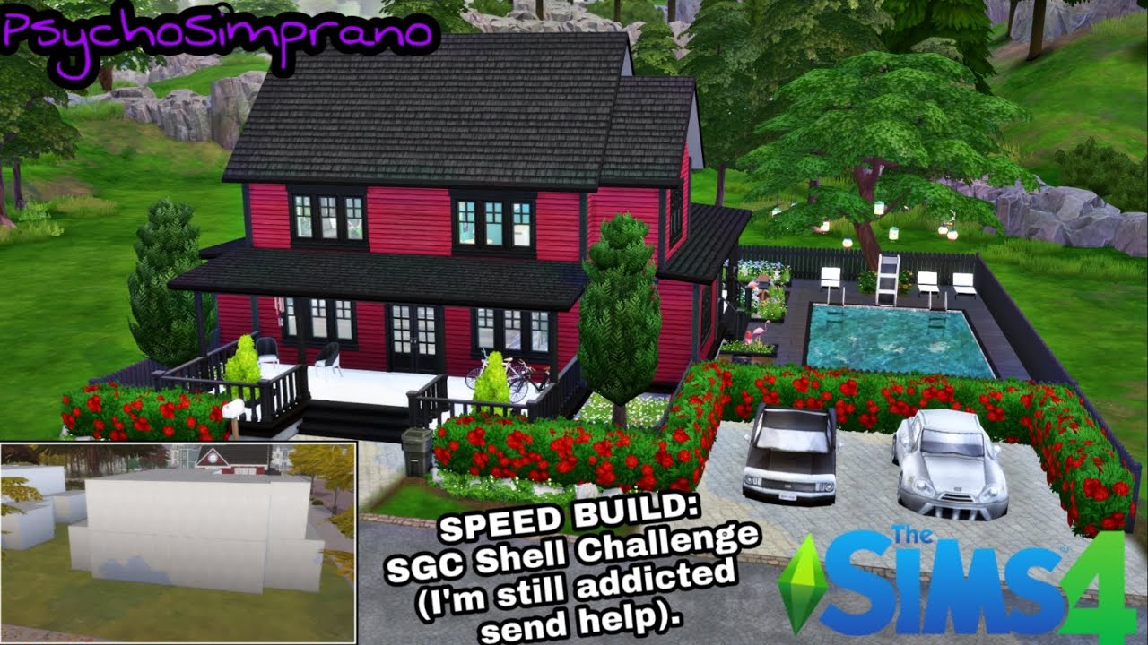 SGC Shell Challenge [The Sims 4] [Speed Build] [No CC] - YouTube
