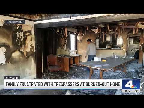 Squatters cause grief for Larchmont family who lost home to fire