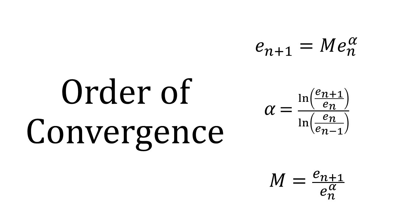 numeric แปล ว่า  New  What is Order of Convergence?