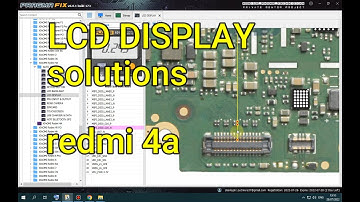 JALUR  LCD DISPLAY  REDMI 4A  SCHEMATIK HARDWARE AND SOLUTIONS