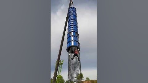 how to the lifting bridge column mold #hadwork #technology #skill #cement #work