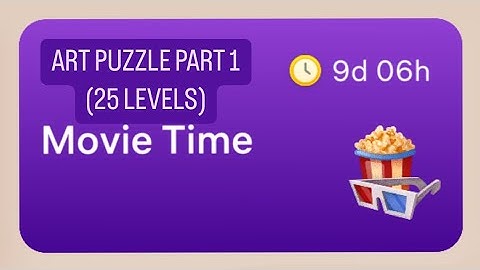 Art Puzzle Movie Time Edition Part 1