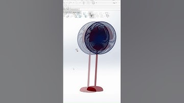 Fan animation with solidworks #cao  #cad #solidworks #design
