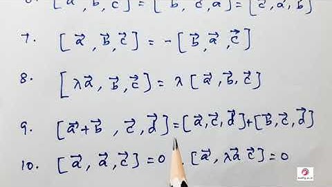 12 th Maths|chapter 6| scalar triple product -introduction