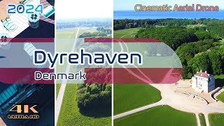 Dyrehaven From Above - Jægersborg Dyrehave - Denmark Deer Park - Copenhagen -  4K Aerial - May 2024