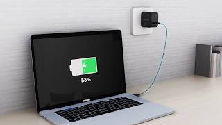 Pavpower 61W Gan Tech Wall Charger, Pocket-Size, Powerful Punch Pc112