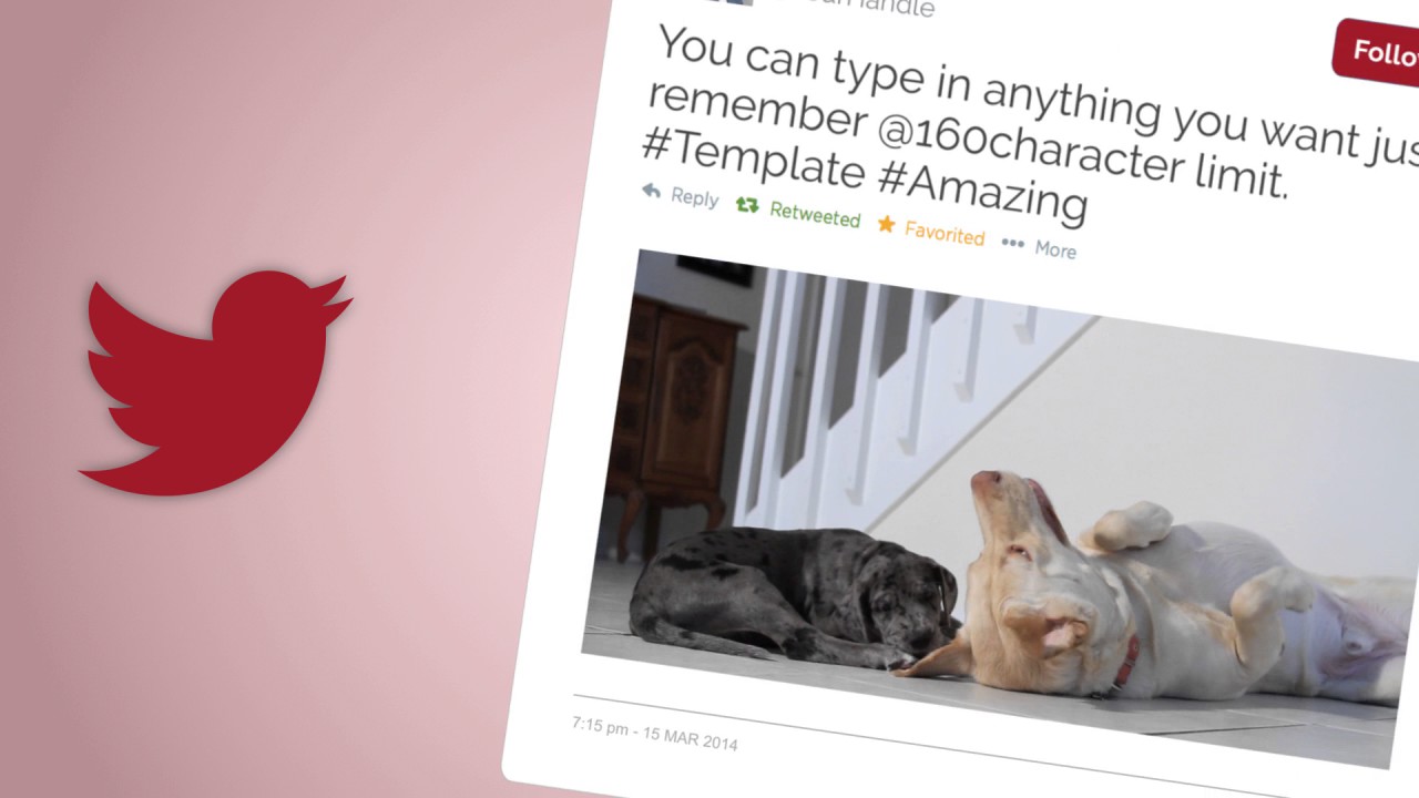 Twitter Tweet Highlights Motion Graphics Template