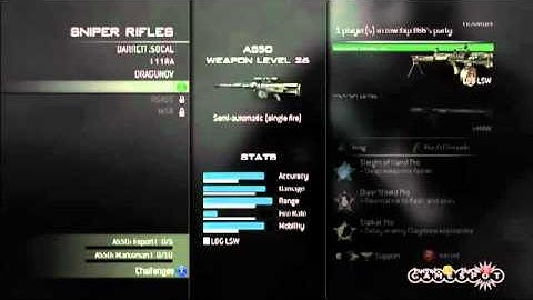 Modern Warfare 3 - Sniper Rifles - Create A Class