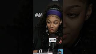 Angel Reese to Caitlin Clark after Iowa&#39;s win over LSU: Go win it