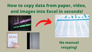 How to copy/import data from print, paper, images, or video into Excel screenshot 4