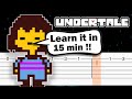 Undertale - Once Upon a Time - Guitar tutorial (TAB)