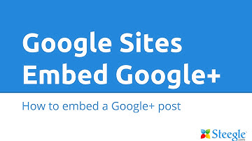 Google Sites - Embed a Google+ Post