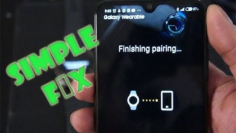 Samsung Gear Watch stuck on "finishing pairing" Simple Fix (Try before you resetting your phone)