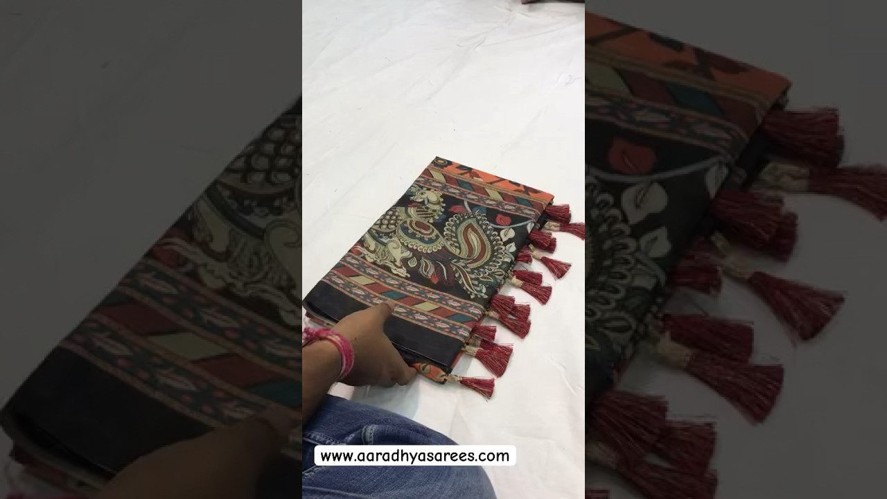 Soft Cotton Kalamkari Printed Saree