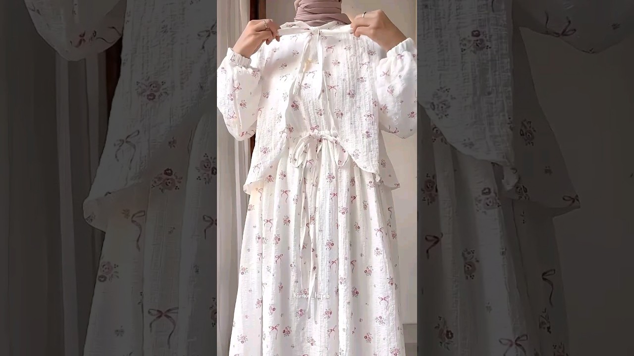 COQUETTE OVERALL DRESS | LINK PRODUK DI BIO NO 198 | OOTD HIJAB REMAJA 