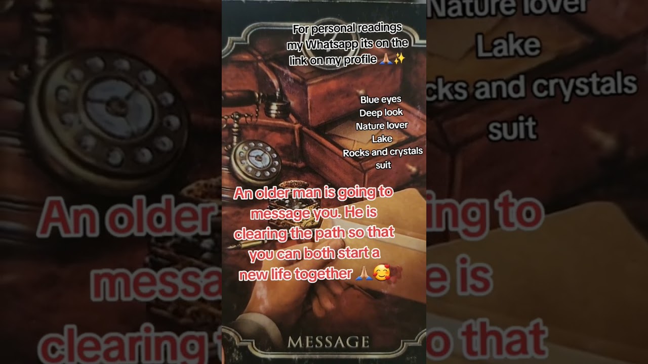 OLDER MAN IS SAYING THIS TO YOU 🥰 