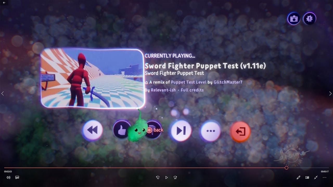 Dreams™: Sword Fighter Puppet Test