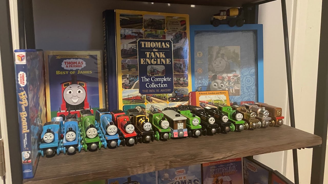 Thomas Shelf Murdoch The 9Fs Thomas the tank engine shelf tour - YouTube