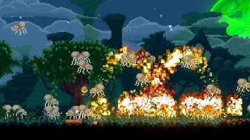 MoonQuest devlog - flambé arachnid