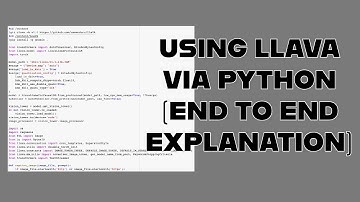 Using LLAVA via Python (end to end explanation with example)