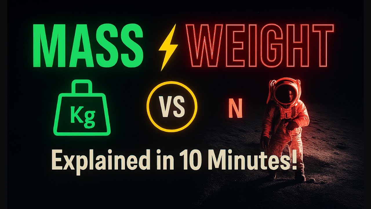 Mass vs Weight Explained in 10 Minutes( Don’t Confuse Them Again! )