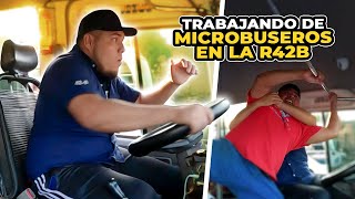 TRABAJANDO de MICROBUSEROS en la 42B *esta es la realidad*