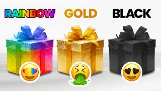 Choose Your Gift! 🎁 Rainbow, Gold or Black 🌈⭐️🖤 by Bubble Quiz 83,296 views 2 months ago 9 minutes, 1 second