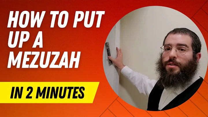 Guide, how to put up / hang / affix a Mezuzah, What is the Mezuzah Blessing / Brochah? Rabbi / Sofer