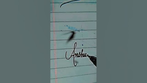 Anshu Name Signature ✍🔥 Most Trending Signature Style 2025