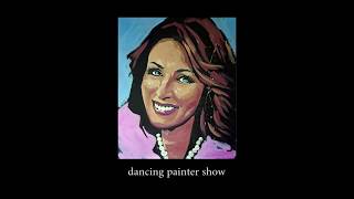 Dancing Painter Show. Family celebration in a narrow circle. Gift for wife and mom. Jul 12 2019