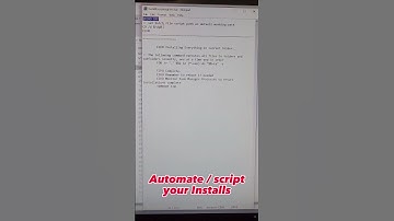 installaties automatiseren / scriptinstallaties