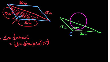 Trg 7.4.4  Applying triangle area formulas to find parallelogram area