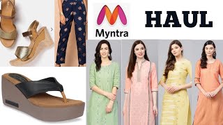 Myntra haul | W kurtas | Footwear  (Lavie , Flats n heels) | Indya pants | Part 1