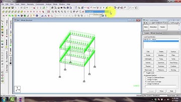 The STAAD Pro 2003 General Tab:   Adding Properties, Loads, Supports to the Model