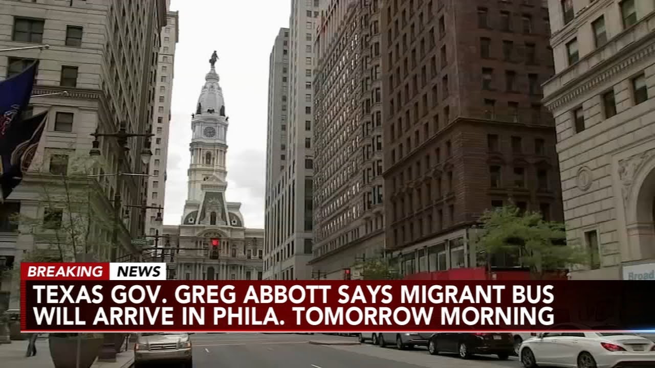 Texas Gov. Greg Abbott announces bus carrying migrants is heading to Philadelphia