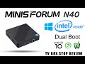 Minisforum N40 Intel Windows 10 Mini PC Android 10 Q Dual Boot Review