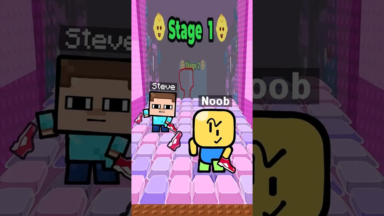 Keyboard Escape - Noob & Steve | Damn seconds