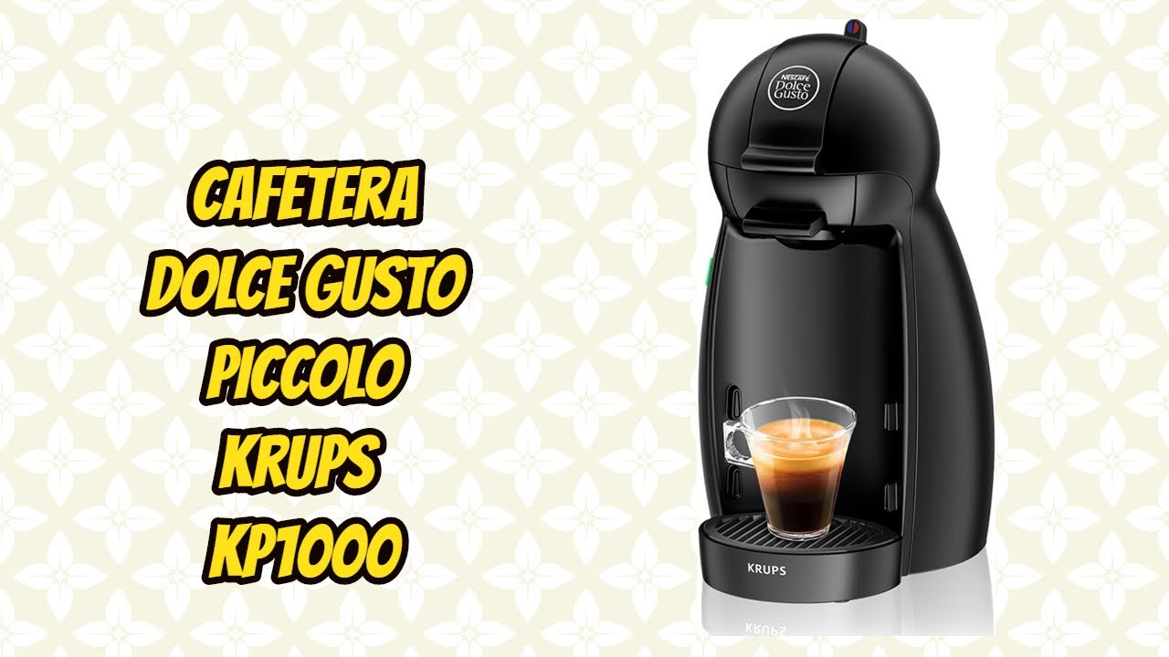 Krups Piccolo Cafetera Dolce Gusto Negro Mate + 3 Packs de