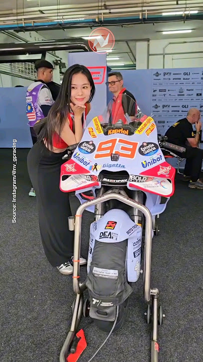 Marquez's Ducati GP23 Accompanied by a Beautiful Woman | #motogp