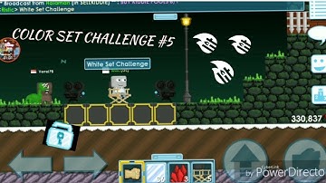 1DL White Set Challenge | Color Set Challenge #5 Growtopia (Expert Mode?)