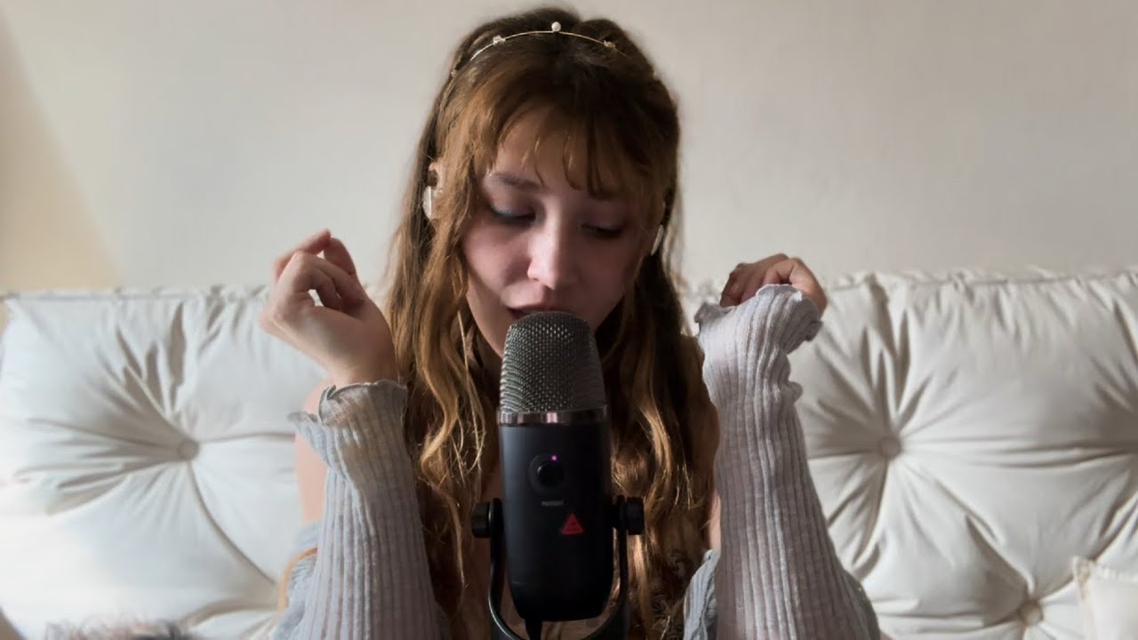 Asmr 🖤🌿 cantando suave frases de canciones con el abecedario 🔤 | voz suave | blue yeti x | arg🇦🇷