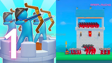 Archery Bastions: Castle War - Gameplay Walkthrough Part 1 Levels 1-11(iOS - Android Gameplay)