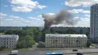 Взрыв и пожар в Москве!