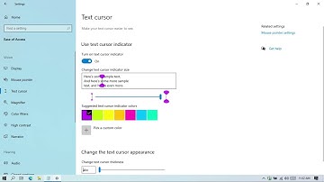 How to Change Text Cursor Indicator Color | Windows 10 | #BPPH #Tech