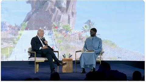 H.E. Bassirou Diomaye Faye, President of Senegal & FII’s Richard Attias at #FII8 New Africa Summit