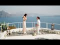 I got proposed to in santorini 